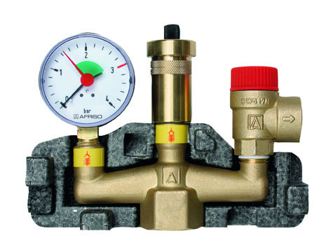 Kesselsicherungsgruppe mit Isolierung 